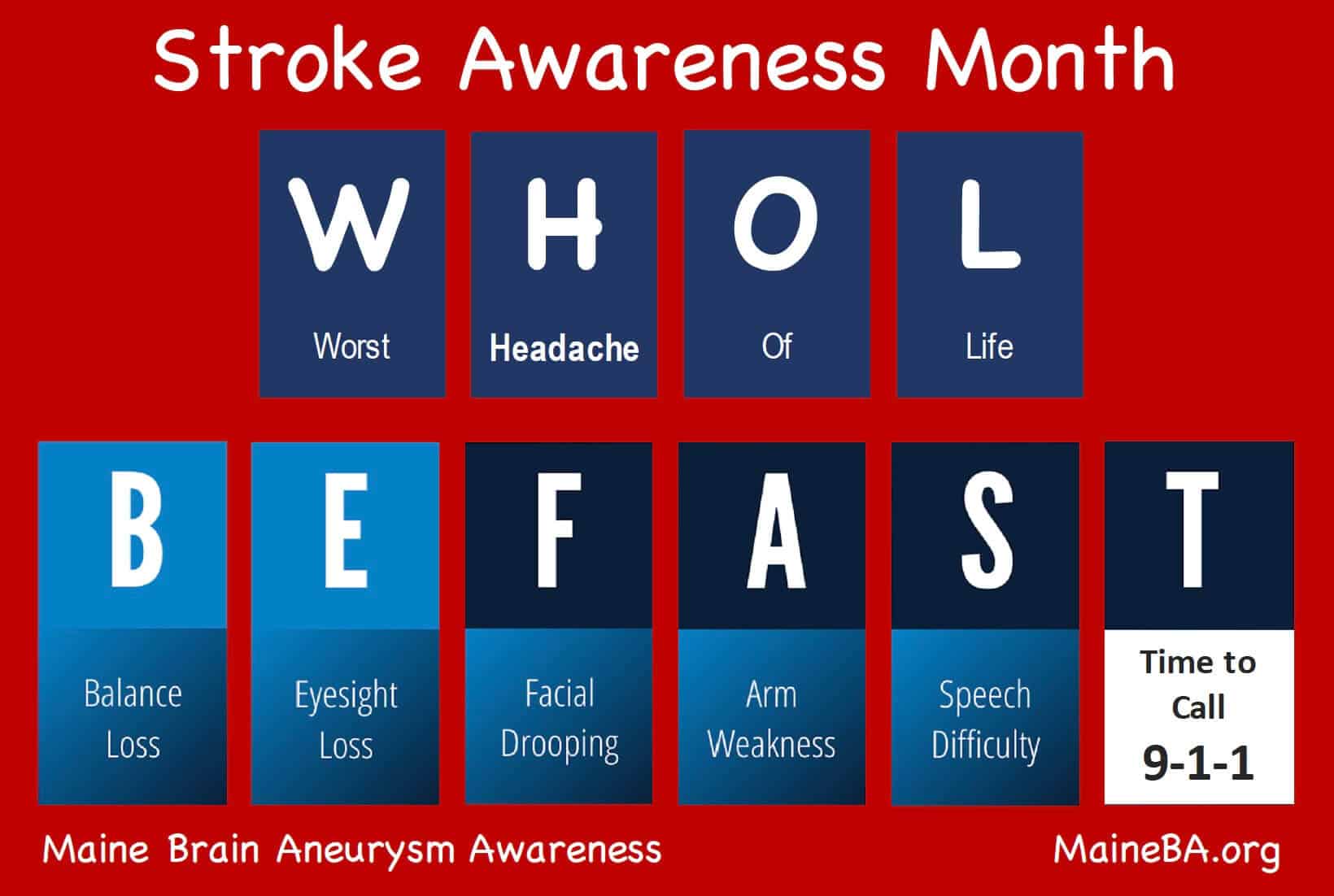 Stroke Awareness Month graphic