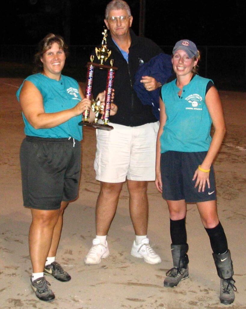 Kim Tudor softball trophy