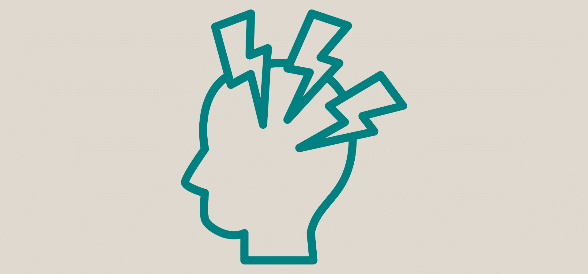 head icon with lightening bolts