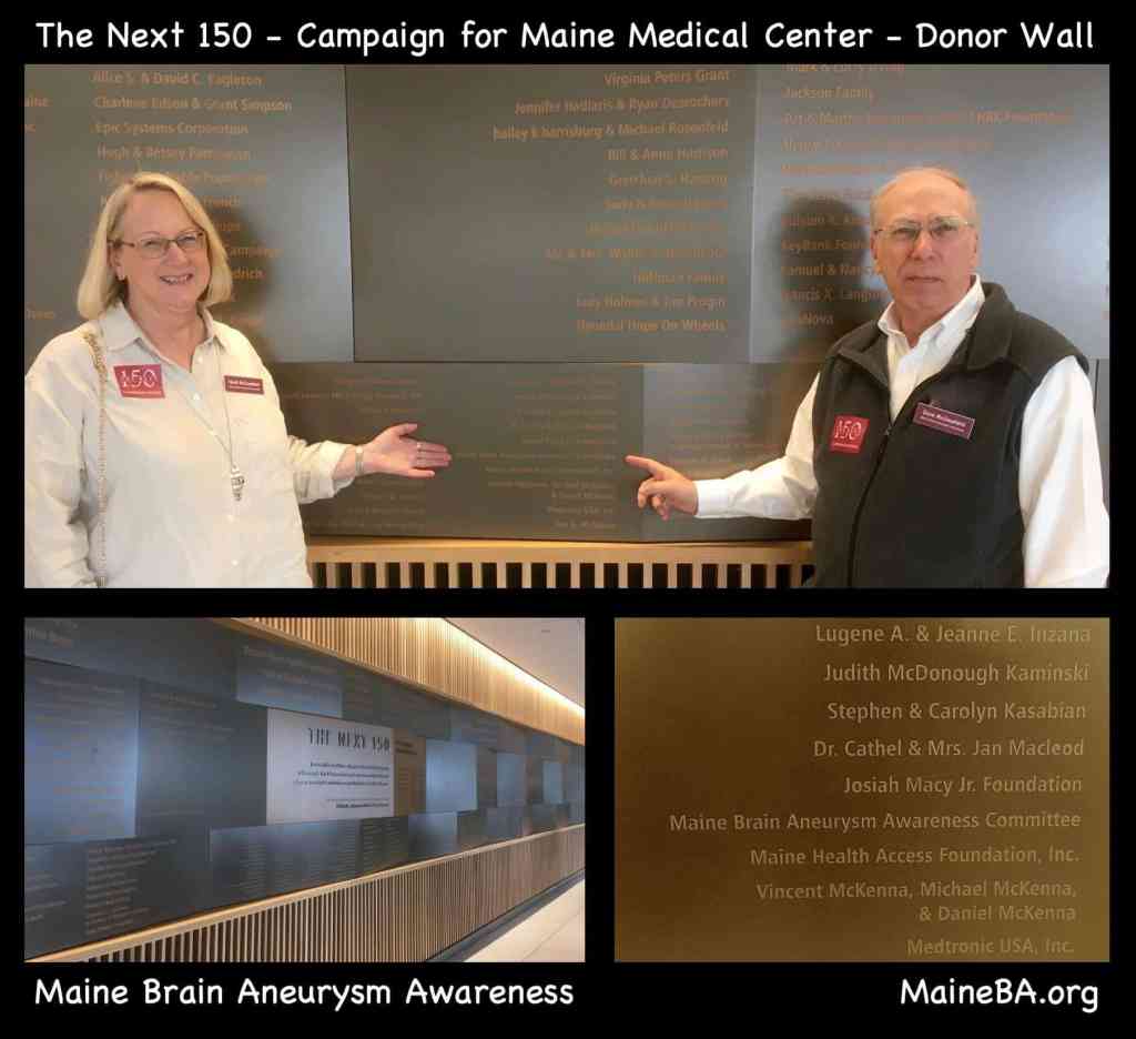 Attending donor event at Maine Medical Center