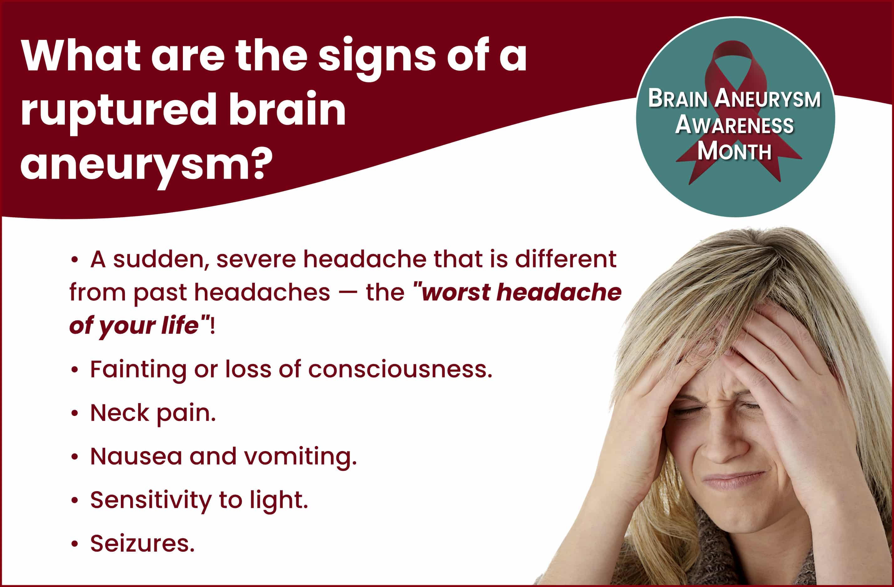 What Are the Signs & Symptoms of a Brain Aneurysm?